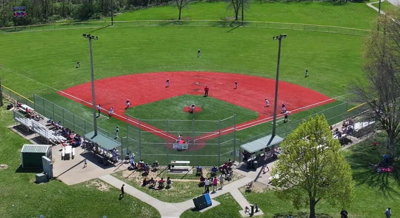 Avenue of Lights Turf Field at Wavering Moorman Recreation Complex in Quincy, Illinois